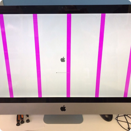 Полосы на экране iMac: признаки неисправности