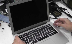 процесс ремонта Macbook