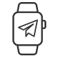 иконка нет уведомлений telegram на Apple Watch